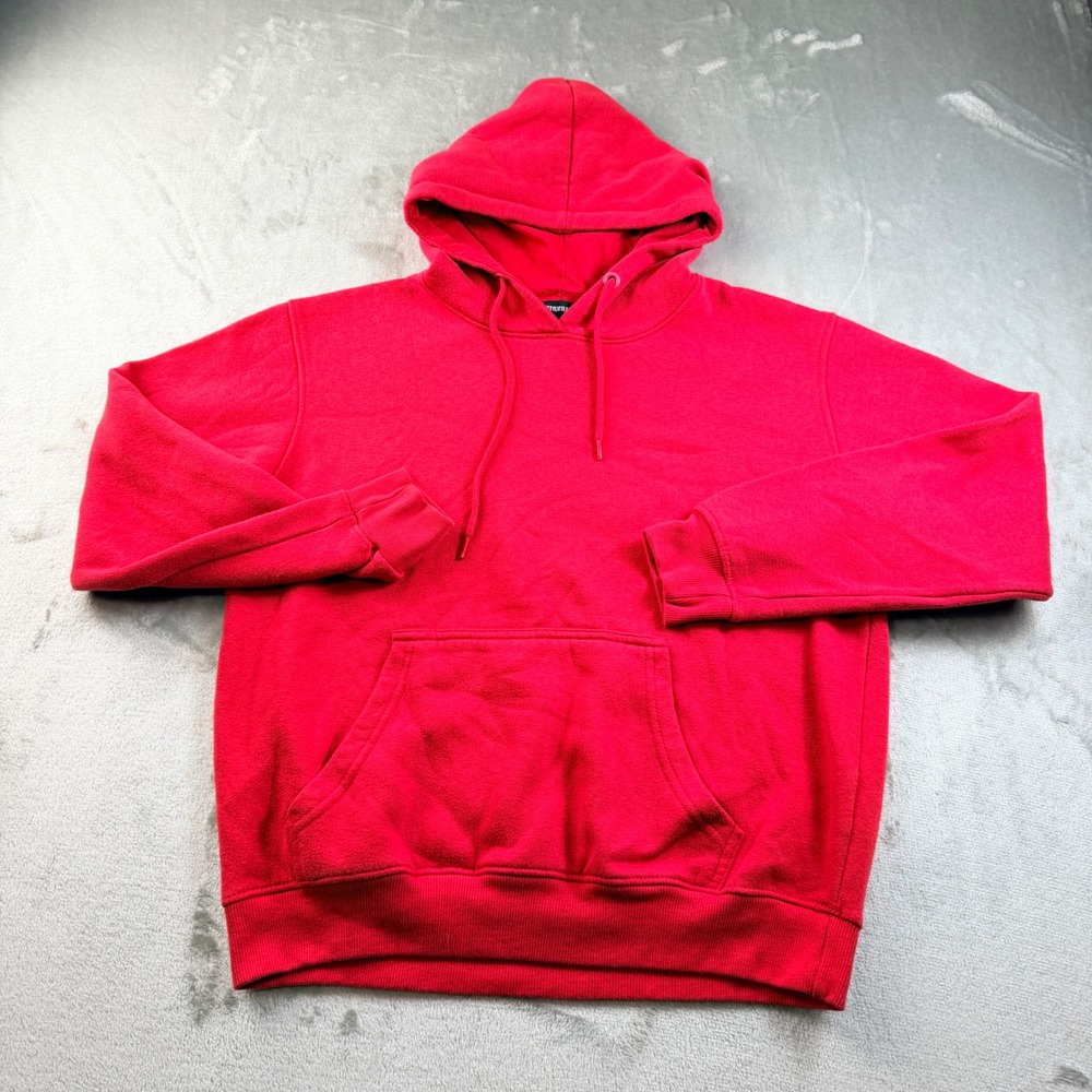 PrettyLittleThing Red Pullover Hoodie Women's Small Drawstring Kangaroo Pocket S
